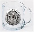 LSU Tigers Clear Coffee Mug Set