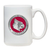 Louisville Cardinals White Coffee Mug Set