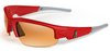 Los Angeles Angels Sunglasses - Dynasty 2.0 Red with Gray Tips
