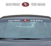 San Francisco 49ers DECAL - Windshield 35"x4"