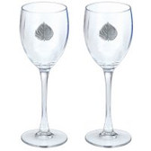 Aspen Leaf Goblets (Set of 2)