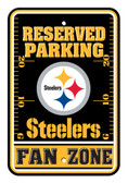 Pittsburgh Steelers 12x18 Plastic Fan Zone Sign