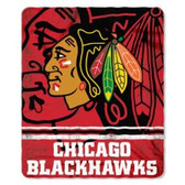 Chicago Blackhawks 50x60 Fade Away Fleece Blanket