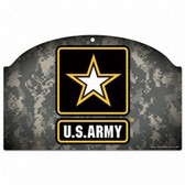 US Army Camo 11x17 Wood Sign