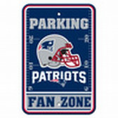New England Patriots 12x18 Plastic Fan Zone Sign
