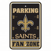 New Orleans Saints 12x18 Plastic Fan Zone Sign