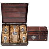 Black Bear Capitol Decanter Chest Set