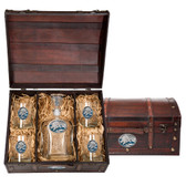 Brown Bear Capitol Decanter Chest Set