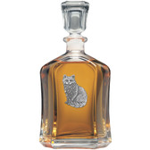 Cat Sitting Capitol Decanter