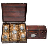 Dolphin Capitol Decanter Chest Set