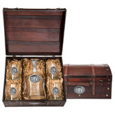 Grizzly Bear Capitol Decanter Chest Set