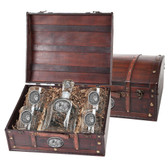 Lion Capitol Decanter Chest Set