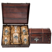 Pine Cone Capitol Decanter Chest Set