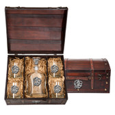 Sea Otter Capitol Decanter Chest Set