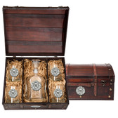 Sunface Capitol Decanter Chest Set