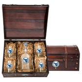 West Virginia Mountaineers Capitol Decanter Chest Set