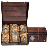 Whitetail Deer Capitol Decanter Chest Set