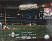 Milwaukee Brewers Miller Park 2001 Inaugural Season First Pitch 8x10 Photo