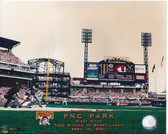 Pittsburgh Pirates PNC Park 2001 Inaugural Season First Pitch 8x10 Photo