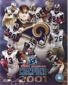 St. Louis Rams 2001 West Division Champions Team 8x10 Photo