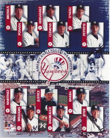 New York Yankees 2000 AL Champions Team 8x10 Photo - BiggSports