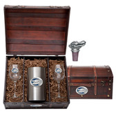 Alligator with Florida Wine Chest Set