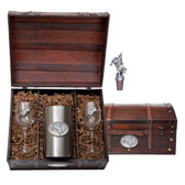 Bull rider Wine Chest Set