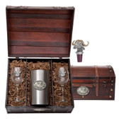 Cape Buffalo Wine Chest Set
