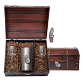 Cat Sitting Wine Chest Set