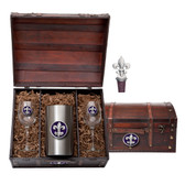 Fleur de Lis #3 Wine Chest Set