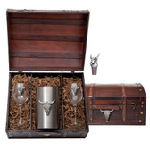 Longhorn Wine Chest Set