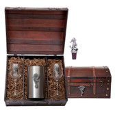 Sea Horse Wine Chest Set