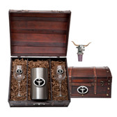 Texas Longhorn Wine Chest Set