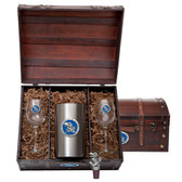 Kansas Jayhawks Wine Chest Set