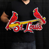 St. Louis Cardinals 22" Alternate Lasercut Steel Logo Sign