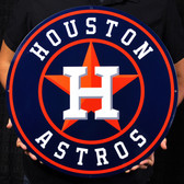 Houston Astros 21" Lasercut Steel Logo Sign