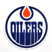 Edmonton Oilers 12" Lasercut Steel Logo Sign
