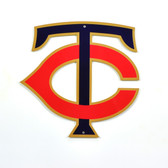 Minnesota Twins 12" TC Lasercut Steel Logo Sign