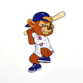 Chicago Cubs 12" Clark Mascot Batting Steel Logo Sign