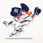 Detroit Tigers 12" Vintage Outfield Kitty Lasercut Steel Logo Sign