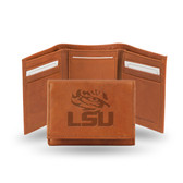 LSU Tigers Embossed Leather Trifold