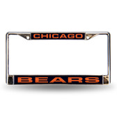 Chicago Bears Blue Laser Chrome Frame