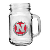 Nebraska Cornhuskers Mason Jar Mug