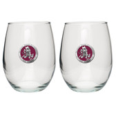 Arizona State Sun Devils Stemless Wine Glass (Set of 2)