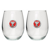 Texas Tech Red Raiders Stemless Wine Glass (Set of 2)