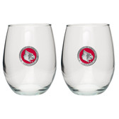 Louisville Cardinals Stemless Wine Glass (Set of 2)