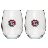Florida State Seminoles Stemless Wine Glass (Set of 2) #2