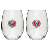 Virginia Military Institute Stemless Wine Glass (Set of 2)