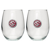 South Carolina Gamecocks Stemless Wine Glass (Set of 2) #2
