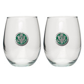United States Army Stemless Wine Glass (Set of 2)